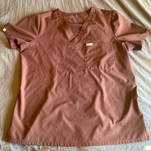 FIGS Womens Large Scrub Top - Brown